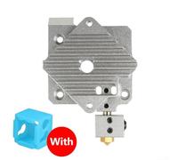 Short Range Feeding For Aero Heat Sink Cooling Block for V6 Extruder Hot End 1 75mm Filament Compatible with ABS Made from Aluminum Alloy (Silver)