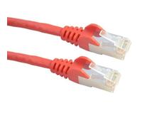 Short Red 0.25M Ethernet Cable / CAT6 Network Lead/Pure Copper for Improved Performance/Screened FTP / RJ45 Plugs / 25cm (BY CABLES 4 ALL)