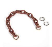 Short Resin Bag Purse Handle Strap Replacement，Bag Decoration Chain，Bag Accessories Charms (Light Brown)