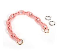 Short Resin Bag Purse Handle Strap Replacement，Bag Decoration Chain，Bag Accessories Charms (Pink)