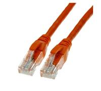 Short RJ 45 Ethernet Cat6 Network Cable 15cm Twisted Pair Patch Internet UTP Lan for Laptop Router PC Computer(Orange,0.5m)