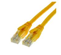 Short RJ 45 Ethernet Cat6 Network Cable 15cm Twisted Pair Patch Internet UTP Lan for Laptop Router PC Computer(Yellow,0.5m)