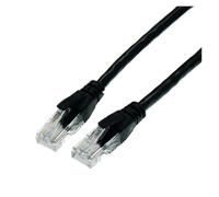 Short RJ 45 Ethernet Cat6 Network Cable 15cm Twisted Pair Patch Internet UTP Lan for Laptop Router PC Computer(Black,0.15m)