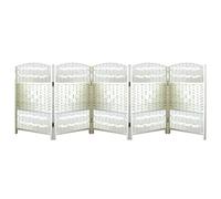 Short Room Divider, Folding Blackout Privacy Screen, Indoor Portable Partition for Office Home Dorm Separation, 5-Piece Set