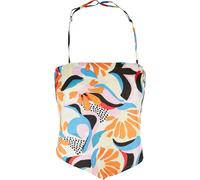 Short satin tank top for women Urban Classics AOP Triangle Multicolore XS