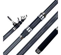 Short Sea Fishing Rod Telescopic Surf Spinning Rod 3.6/4.2/4.5/5.0/5.30meter Carbon Travel Surfcasting Shore Casting Fishing Pole For Sea Fishing River Fishing(4.2m)