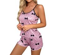 Short Sets For Women 2 Piece Outfits - Summer Silk Pjs For Women Sets - Silky Pyjama Set Nightwear Size 18 Silk Short Pjs Set Petite Pyjamas Pj Shorts Satin Pyjamas Loungewear (A-Purple, L)