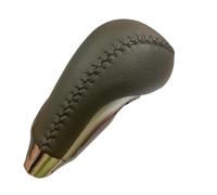Short Shift knob Black/Gray Leather Automatic Gear Shift Knob for Hyundai Tucson IX35 for Kia for Sorento car Parts(Gray)