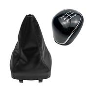 Short Shift knob for Ford for Mondeo 4 Mk4 IV 2007-2014 Gear Shift Knob Shifter Lever Stick Gaiter Boot Cover car Parts(Black 5 Speed 2pcs)