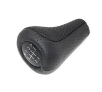 Short Shift knob Stick knobs Genuine Perforated Leather Gear Shift Knob for BMW E60 E90 E46 E36 All Series 5 Speed 6 Speed car Parts(5speed)
