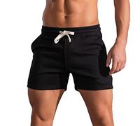 Short Shorts for Men Zip Pocket Shorts Neon Mens White Chino Mens Bodybuilding Sports Cotton Bermuda Compression
