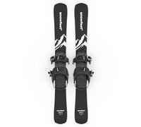 Short Skis for Snow | 99 cm | Skiblades Snowblades Skiboards Little Short Skis | Snowfeet* (BLACK | SNOWBOARD BINDINGS)