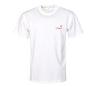 Short Sleeve American Script T Shirt White, Medium