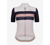 Short sleeve black white greyish women's Santini ECO Sleek Bengal jersey - Sleek cut - XS