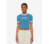 Short sleeve blue Dickies Herndon Ringer t-shirt for women - XXS