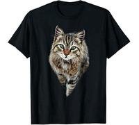 Short Sleeve Brown Cat Green Eyes Lover Cat Funny Gifts Shirt Top Tshirt Vintage Mens Tees Shirt