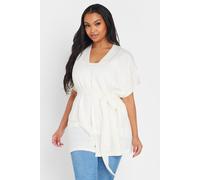 Yours Curve White Short Sleeve Cardigan - Women's - Plus Size Curve