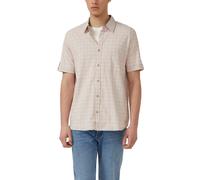 Short-Sleeve Checked Cotton Blend Shirt s.Oliver Rose L