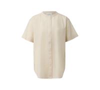 Short Sleeve Cotton High Neck Blouse Women COMMA Beige 36