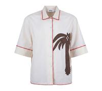 Short-Sleeve Embroidered Shirt - female - Ottod'Ame - Shirts - Multicolor - M - Blouses & Shirts M