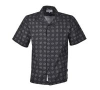 Short Sleeve Furoshiki Print Shirt Black, XL