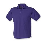 Short Sleeve Heavy Poly/Cotton Pique Polo Shirt Henbury H400