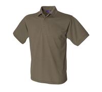 Short Sleeve Heavy Poly/Cotton Pique Polo Shirt Henbury H400