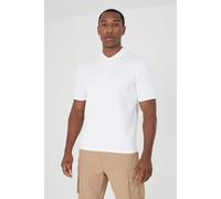 Short Sleeve Jacquard Polo Shirt Brave Soul Off White M