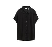 Short Sleeve Linen Blouse Women Tom Tailor Noir 46