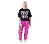 Short Sleeve Long Leg Pyjama Set Monster High Black XXL