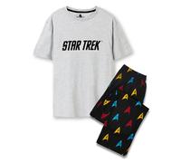 Short Sleeve Long Leg Pyjama Set Star Trek Black S
