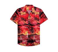 Short Sleeve Mens Hawaiian Shirt Sale, Button Down Beach Shirts Summer Hawaiian Shirts for Men Plus Size Hawaiian Shirt for Men Shirt from Son Travel Essentials