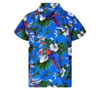 Short Sleeve Mens Hawaiian Shirt Sale, Button Down Hawaiian Shirts Summer Hawaiian Shirts for Men Plus Size Mens Hawaiian Flower Shirts Beach Shirts Holiday Essentials for Men