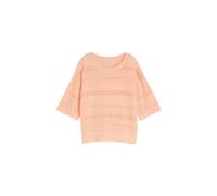 Short Sleeve Openwork Top Women Tom Tailor Denim Orange XL