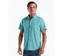 Short Sleeve Oxford Shirt In Aquarelle
