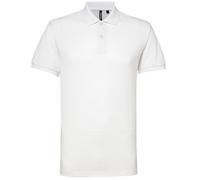 Short Sleeve Performance Blend Polo Shirt Asquith & Fox White L