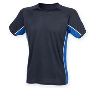 Short Sleeve Performance Panel Sports T-Shirt Finden & Hales Navy S
