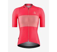 Short sleeve pink women's Etxeondo Bika jersey - XL