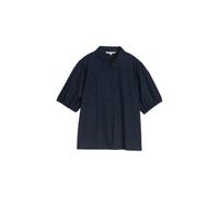 Short Sleeve Polka Dot Cotton Blouse for Women Tom Tailor Denim Bleu 2XL