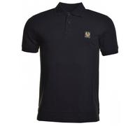 BELSTAFF Mens Small Logo Polo Shirt In Black Mens Clothing Size: L, Colour: Black Fabric