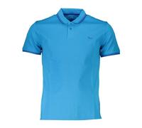 Blue Cotton Polo Shirt with Contrast Details - male - Harmont & Blaine - Polo Shirts - Blue - S - Tops S