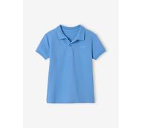 Short Sleeve Polo Shirt, Embroidery on the Chest, for Boys blue