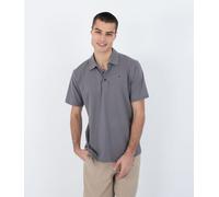 Short Sleeve Polo Shirt Men - H2O-Dri Ace Slub Stone Grey