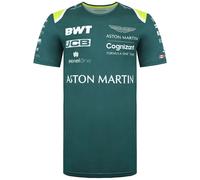 Short Sleeve Round Neck Green T-Shirt Aston Martin Green M