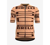 Short sleeve Santini X Pirelli Sport Club jersey in pale orange black - Slim fit - M