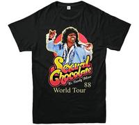 Short Sleeve Sexual Chocolate T-Shirt88' World Tour Randy Watson Eddie Tee Black XXL