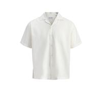 Jack & Jones Ebreeze Linen Blend Resort Short Sleeve Shirt White M Men