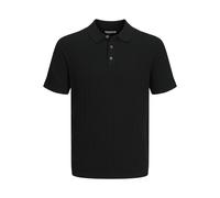 Jack & Jones Eemil Knit Cable Short Sleeve Polo Black L Men