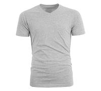 Short Sleeve Shirt Pullovers for Men Daily Fashionable Spring/Summer Casual Short Sleeved V Neck Solid Color T Shirt Top for Indoor Outdoor Sports Daily Life (U, XXL)