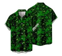 Short Sleeve Shirts Men, Men's Linen Shirts Short Sleeve Casual Button Down Cotton Cuban Shirt Summer Beach Camp Tops Regular Fit Summer Printed Guayabera Shirt Basic (Dark Green, XL)